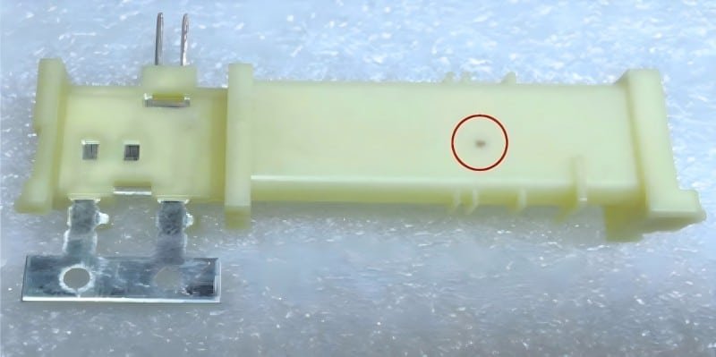 black spots on plastic example
