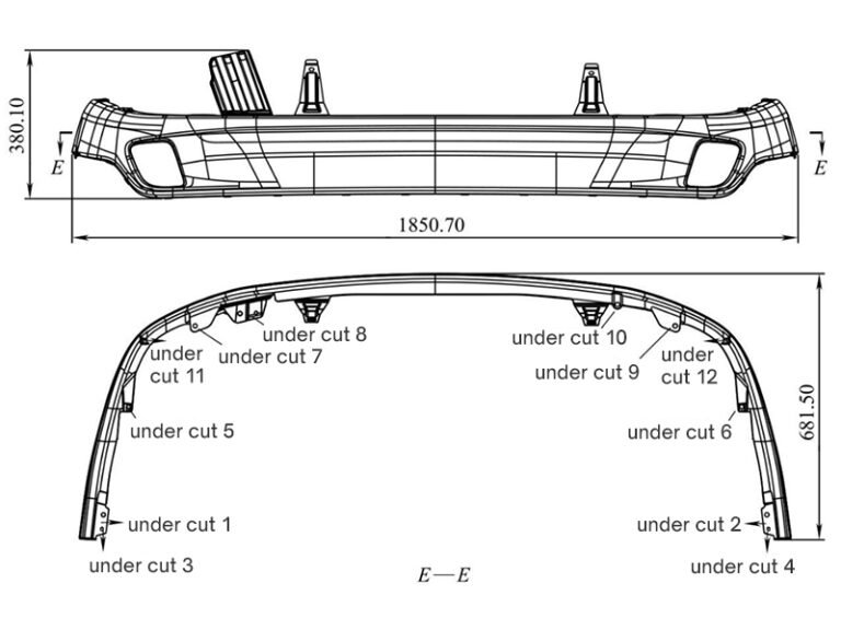Double Rear Buffer Designs Custom Rear Bumper Design & Manufacturing - Large Automotive Part Case ...