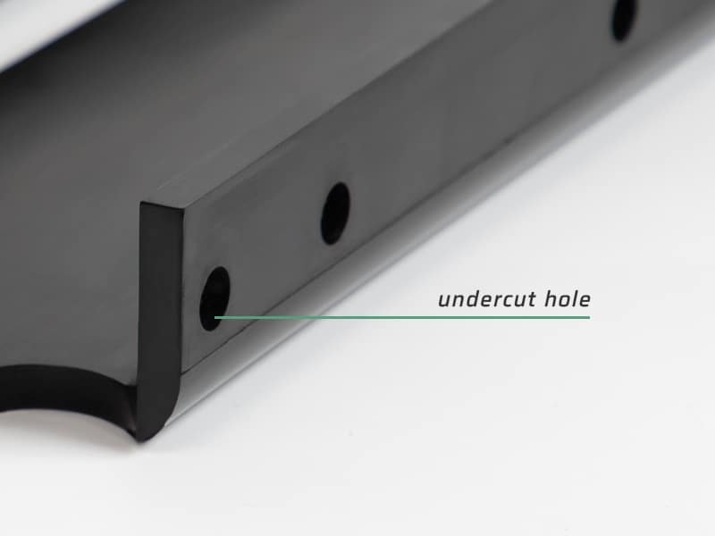 Part with Undercut Hole