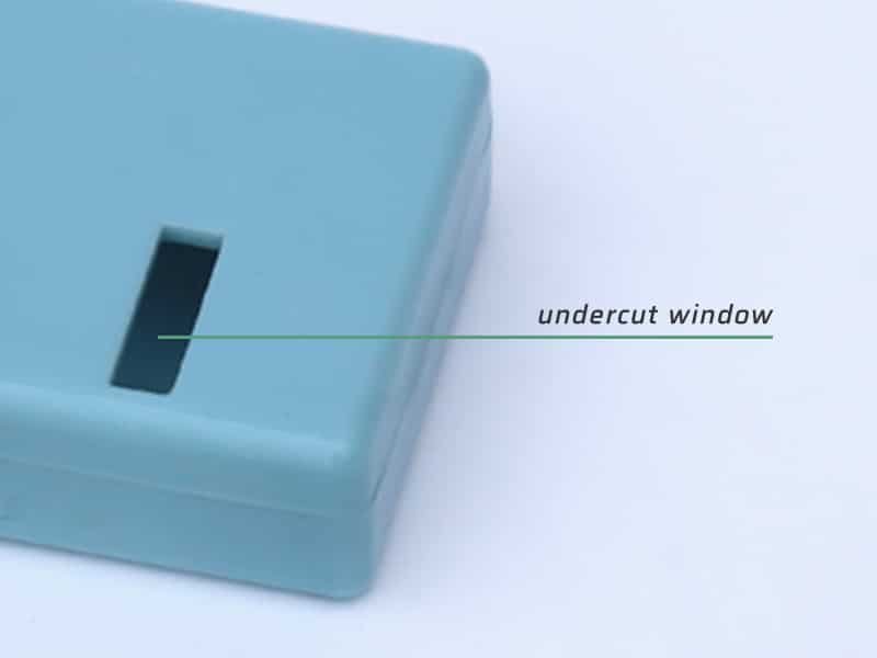 Part with Undercut Window