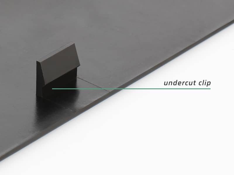 Part with Undercut Clip