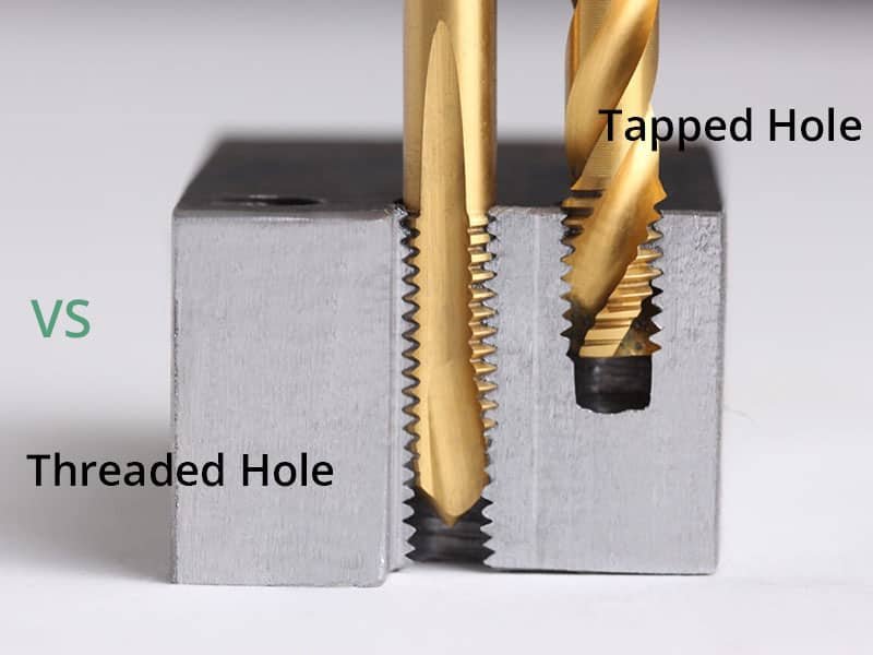 Tapped Hole vs. Threaded Hole