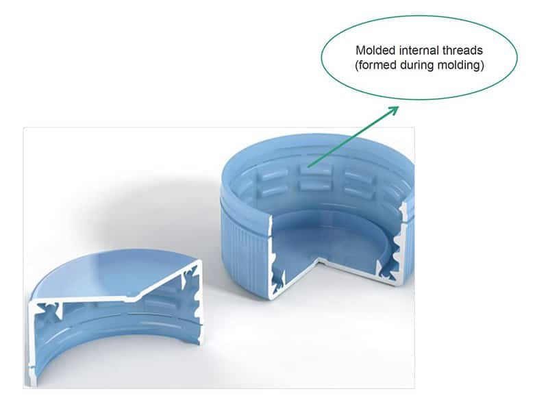 molded thread hole part