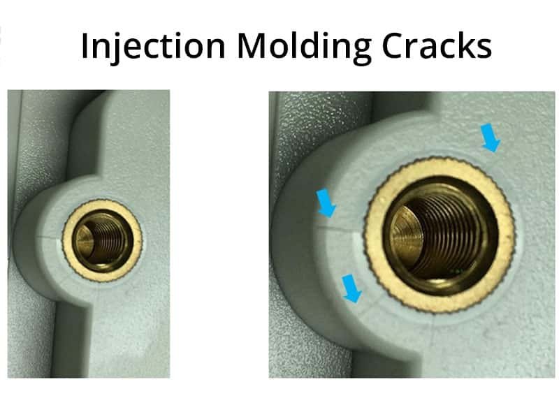 injection molding cracks defect