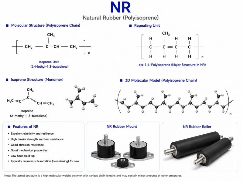 natural rubber molecular structure