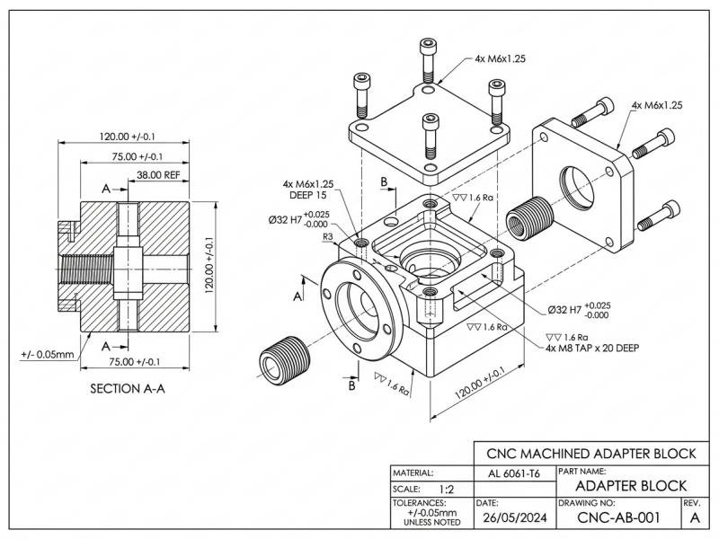 CNC Machining Drawing