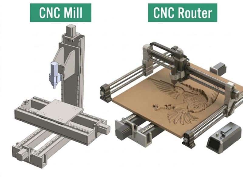 CNC Mill VS CNC Router
